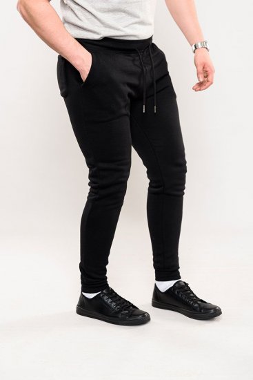 D555 Brandon Sweatpants with Tapered leg Black - Jogginghosen für herren - Jogginghosen für Herren in großen Größen