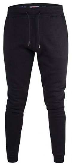 D555 Brandon Sweatpants with Tapered leg Black - Jogginghosen für herren - Jogginghosen für Herren in großen Größen