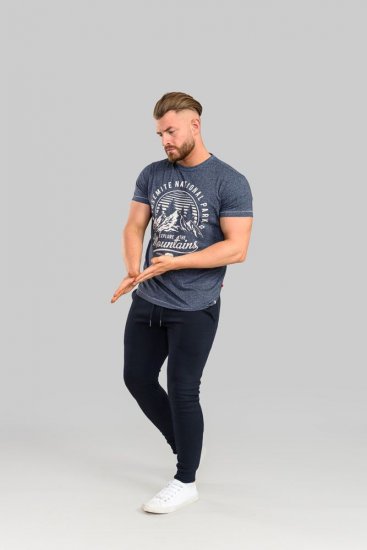 D555 Brandon Sweatpants with Tapered leg Navy - Jogginghosen für herren - Jogginghosen für Herren in großen Größen