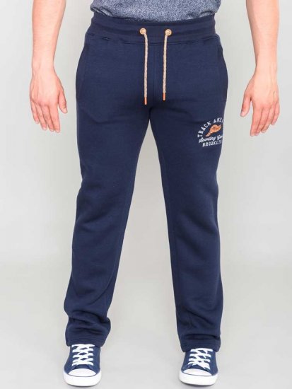 D555 Chilworth Open Hem Jogger Navy - Jogginghosen für Herren in großen Größen - Jogginghosen für Herren in großen Größen