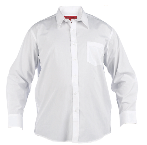 Rockford White Shirt L/S - Herrenhemden in großen Größen - Herrenhemden in großen Größen