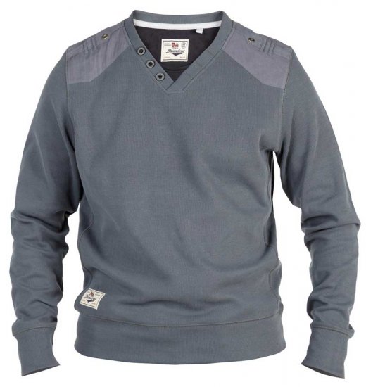 D555 Mayfair Grey - Herren-Sweater und -Hoodies in großen Größen - Herren-Sweater und -Hoodies in großen Größen
