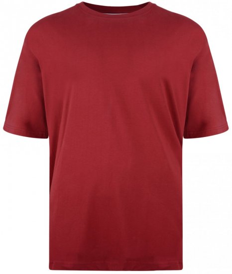 Kam Jeans T-shirt Rot - Herren-T-Shirts in großen Größen - Herren-T-Shirts in großen Größen