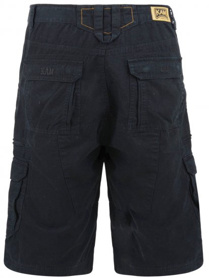 Kam Jeans Cargo Shorts Black - Herrenshorts - Herrenshorts in großen Größen