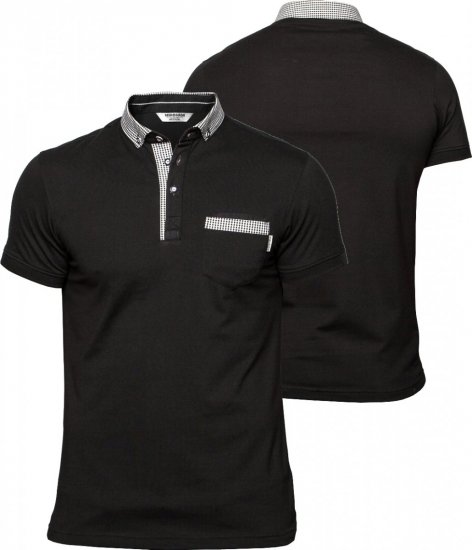 Mish Mash Flame Black - Polo-Shirts für Herren in großen Größen - Polo-Shirts für Herren in großen Größen