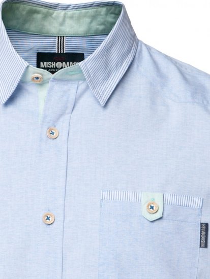 Mish Mash Covent Garden Blue - Herrenhemden - Herrenhemden in großen Größen