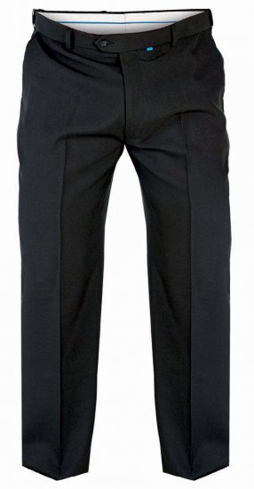 D555 Max Anzughose Schwarz - Herren-Jeans & -Hosen in großen Größen - Herren-Jeans & -Hosen in großen Größen