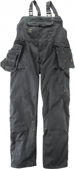 Marc & Mark Work-bib Black - Herren arbeitskleidung - Herren Arbeitskleidung Große Größen