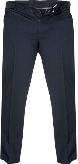 D555 Bruno Stretch Chino pants with Extenda Waist Indigo Blue - Herren-Jeans & -Hosen in großen Größen - Herren-Jeans & -Hosen in großen Größen