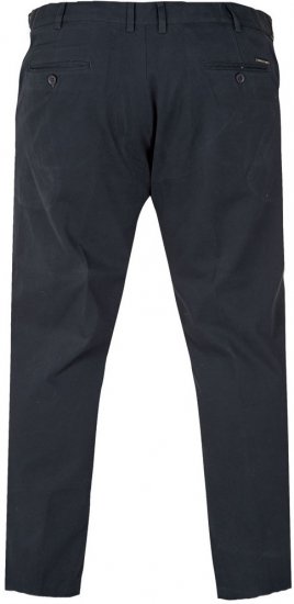 D555 Bruno Stretch Chino pants with Extenda Waist Indigo Blue - Herren-jeans & -hosen - Herren-Jeans & -Hosen in großen Größen