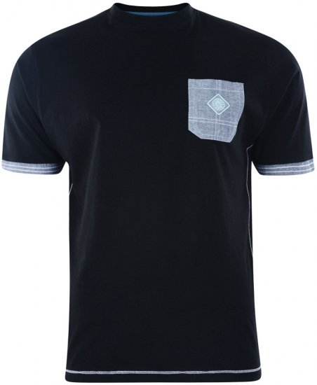 Kam Jeans 565 T-shirt Black - Herren-T-Shirts in großen Größen - Herren-T-Shirts in großen Größen
