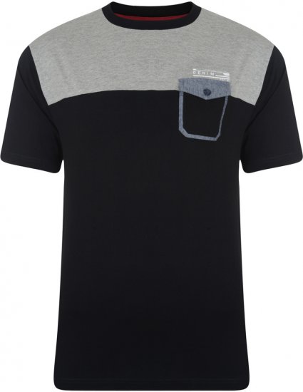 Kam Jeans 543 T-shirt Black - Herren-T-Shirts in großen Größen - Herren-T-Shirts in großen Größen