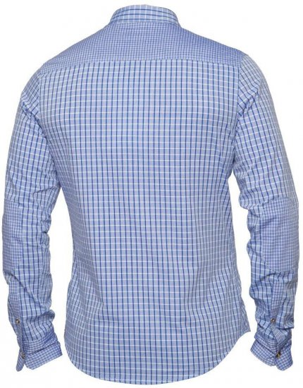 Mish Mash Radical Blue - Herrenhemden - Herrenhemden in großen Größen