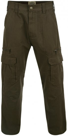 Kam Jeans Cargo pants Khaki TALL SIZES - HERRENBEKLEIDUNG MT-6XLT - Langgrößen für Herren