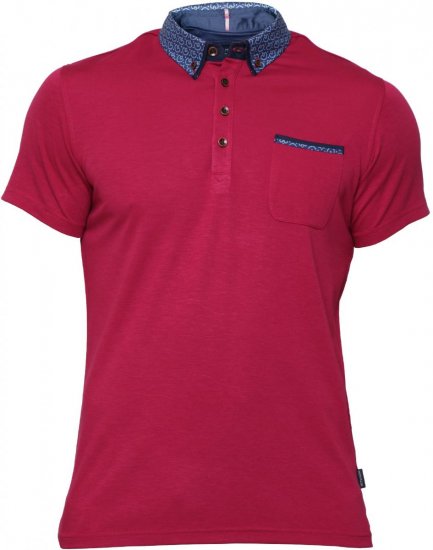 Mish Mash Thornhill Polo Raspberry - Polo-Shirts für Herren in großen Größen - Polo-Shirts für Herren in großen Größen