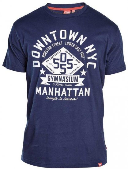 D555 TRUMAN Long Sleeve Shirt & T-shirt Combo - Herrenhemden - Herrenhemden in großen Größen