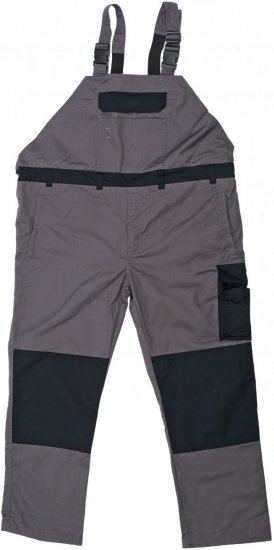 Marc & Mark Work-bib Grey - Herren arbeitskleidung - Herren Arbeitskleidung Große Größen
