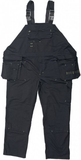 Marc & Mark Work-bib Black - Herren arbeitskleidung - Herren Arbeitskleidung Große Größen