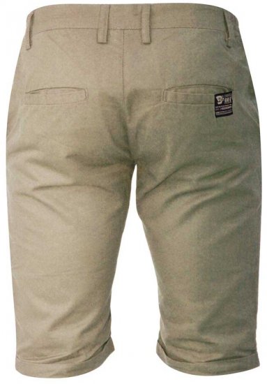 D555 PANAMA Chino Short With Side Elasticated Waist Khaki - Herrenshorts - Herrenshorts in großen Größen