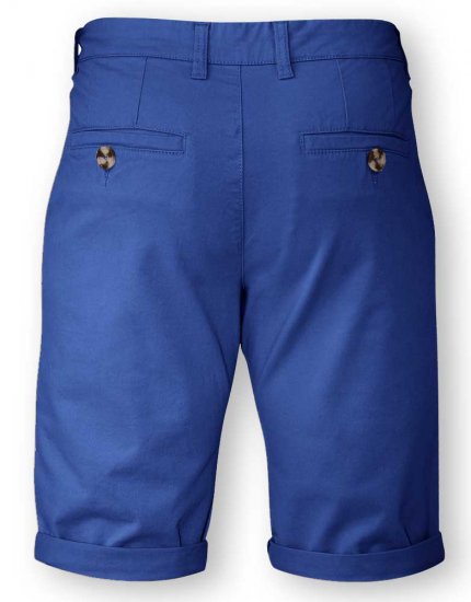D555 COLTEN Stretch Cotton Chino Shorts Blue - Herrenshorts - Herrenshorts in großen Größen