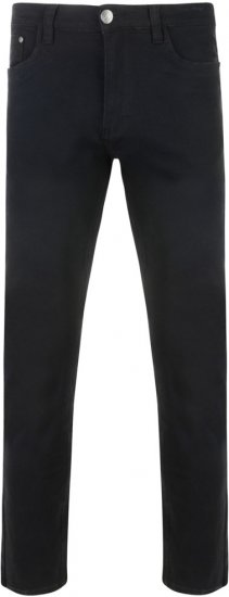 Kam Jeans Alba 5-pocket Stretch Chinos Black TALL SIZES - HERRENBEKLEIDUNG MT-6XLT - Langgrößen für Herren