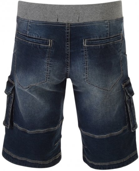 Kam Jeans Dito Denim Shorts Dark Used - Herrenshorts - Herrenshorts in großen Größen
