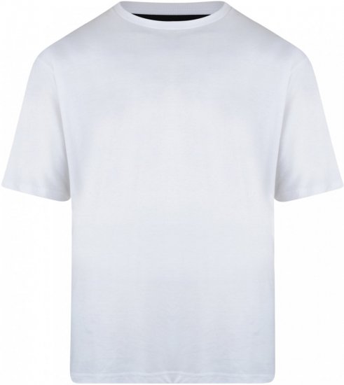 Motley Denim T-shirt White - Herren-T-Shirts in großen Größen - Herren-T-Shirts in großen Größen