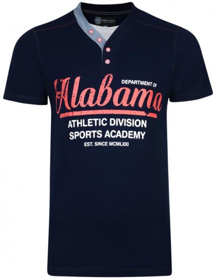 Kam Jeans Baseball Alabama Tee - Herren-T-Shirts in großen Größen - Herren-T-Shirts in großen Größen