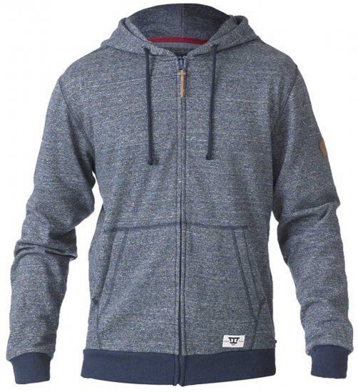 D555 Romney Full Zipper Hoodie Navy - Herren-sweater und -hoodies - Herren-Sweater und -Hoodies in großen Größen