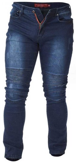 D555 Troy Tapered Fit Biker Jeans - Herren-Jeans & -Hosen in großen Größen - Herren-Jeans & -Hosen in großen Größen