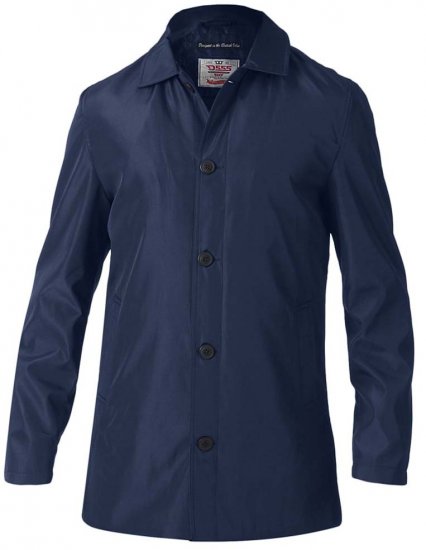 D555 Hampton Raincoat Navy - Herren Jacken in großen Größen - Herren Jacken in großen Größen