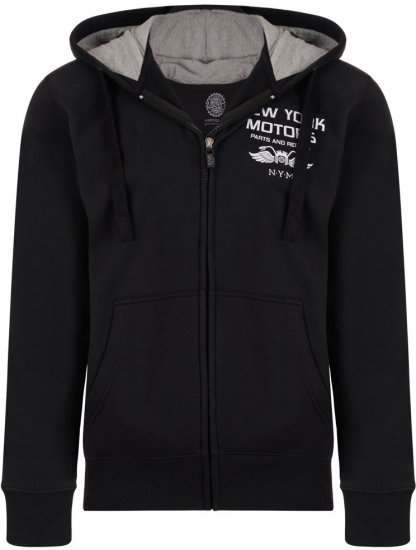 Kam Jeans 773 New York Motors Hoodie Black - Herren-sweater und -hoodies - Herren-Sweater und -Hoodies in großen Größen