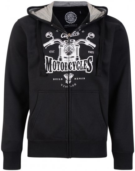 Kam Jeans 775 MC Hoodie Black - Herren-sweater und -hoodies - Herren-Sweater und -Hoodies in großen Größen