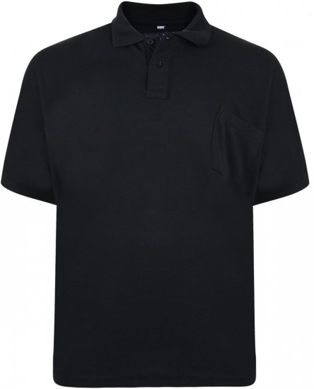 Motley Denim Poloshirt Schwarz - Polo-shirts für herren - Polo-Shirts für Herren in großen Größen