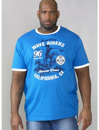D555 Balder T-shirt Royal Blue - Herren-T-Shirts - Herren-T-Shirts in großen Größen