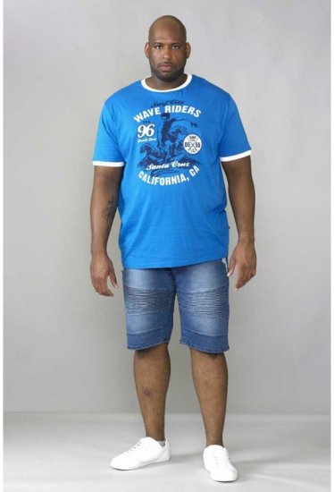 D555 Balder T-shirt Royal Blue - Herren-T-Shirts - Herren-T-Shirts in großen Größen