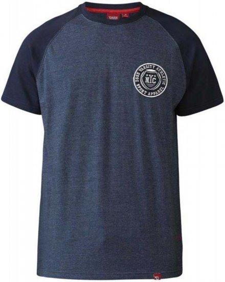 D555 Spencer T-shirt Navy - Herren-T-Shirts - Herren-T-Shirts in großen Größen