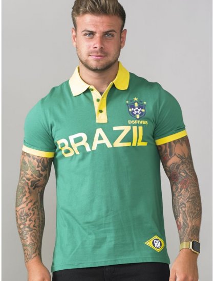 D555 Silva Polo Green - Polo-shirts für herren - Polo-Shirts für Herren in großen Größen