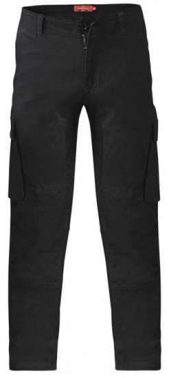 D555 Nelson Stretch Tapered Cargo Pants Black - Herren-Jeans & -Hosen in großen Größen - Herren-Jeans & -Hosen in großen Größen