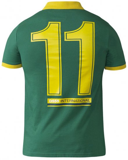 D555 Silva Polo Green - Polo-shirts für herren - Polo-Shirts für Herren in großen Größen
