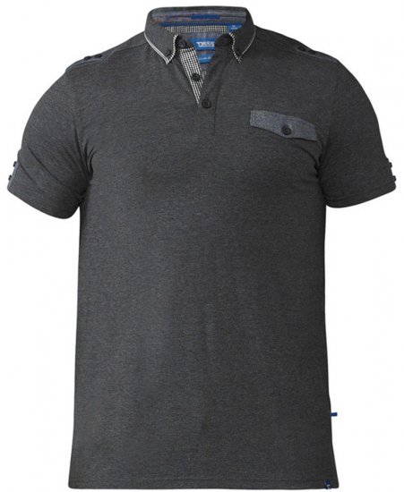 D555 Hogan Polo Charcoal - Polo-shirts für herren - Polo-Shirts für Herren in großen Größen