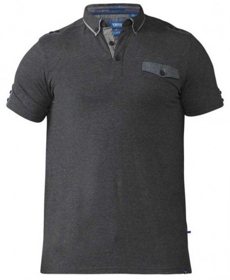 D555 Hogan Polo Charcoal - Polo-shirts für herren - Polo-Shirts für Herren in großen Größen