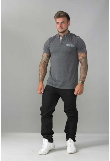 D555 Hogan Polo Charcoal - Polo-shirts für herren - Polo-Shirts für Herren in großen Größen