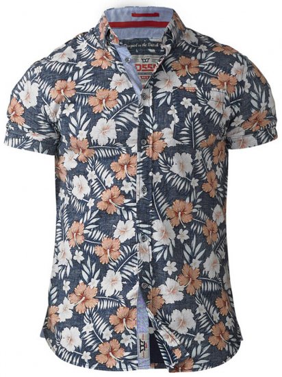 D555 Huxley Hawaii Shirt - Herrenhemden - Herrenhemden in großen Größen