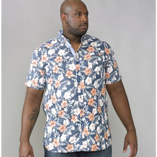D555 Huxley Hawaii Shirt - Herrenhemden - Herrenhemden in großen Größen