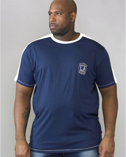 D555 Rick T-shirt Navy - Herren-T-Shirts - Herren-T-Shirts in großen Größen