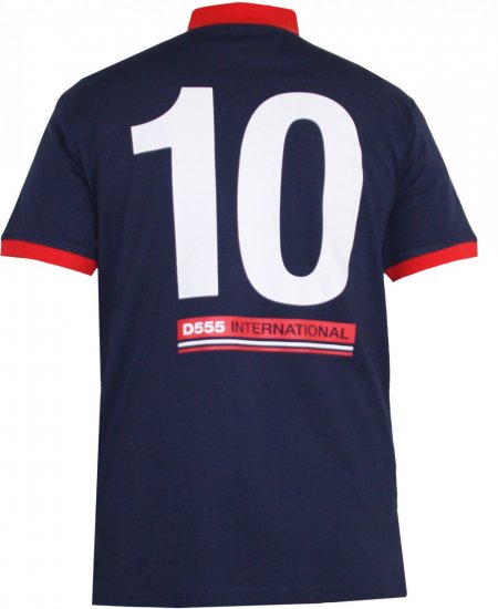 D555 Foster Polo Navy - Polo-shirts für herren - Polo-Shirts für Herren in großen Größen