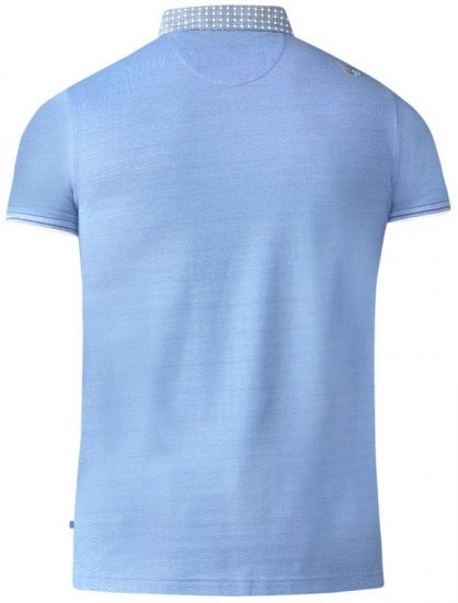 D555 Journey Fine Melange Polo Blue - Polo-shirts für herren - Polo-Shirts für Herren in großen Größen