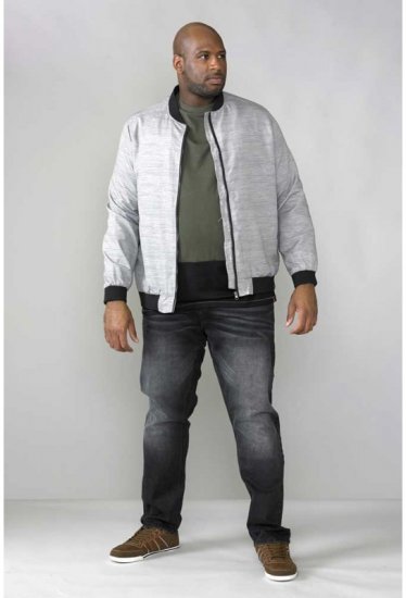 D555 Lou Bomber Jacket Grey - Herren jacken - Herren Jacken in großen Größen