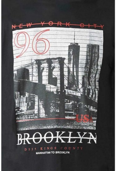D555 Cain T-shirt Black - Herren-T-Shirts - Herren-T-Shirts in großen Größen